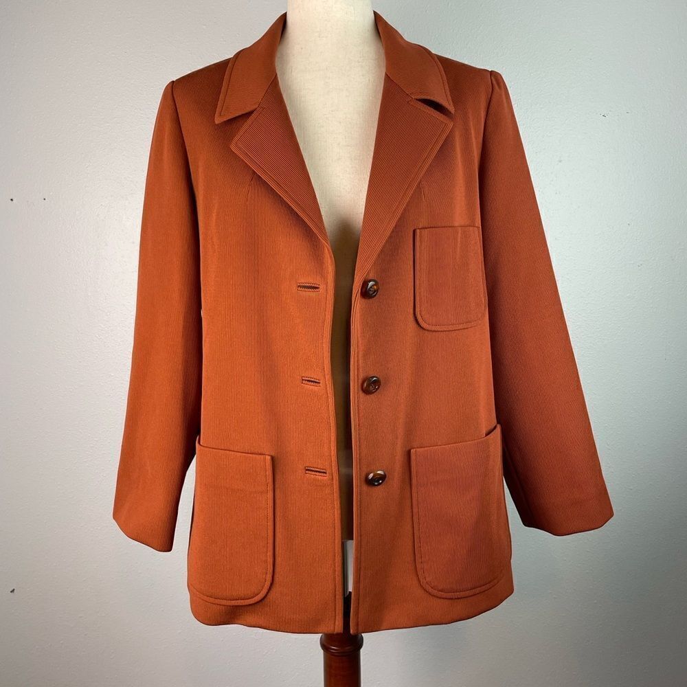 Vintage 70’s Rust Orange Blazer EUC